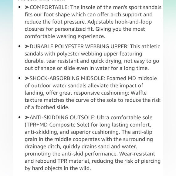 New! Mens' sport sandals - Picture 12 of 12